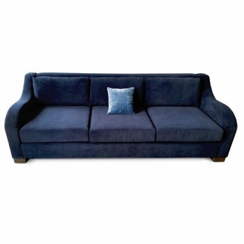 Art-Deco Inspired Sofa in Robert Allen Fabric